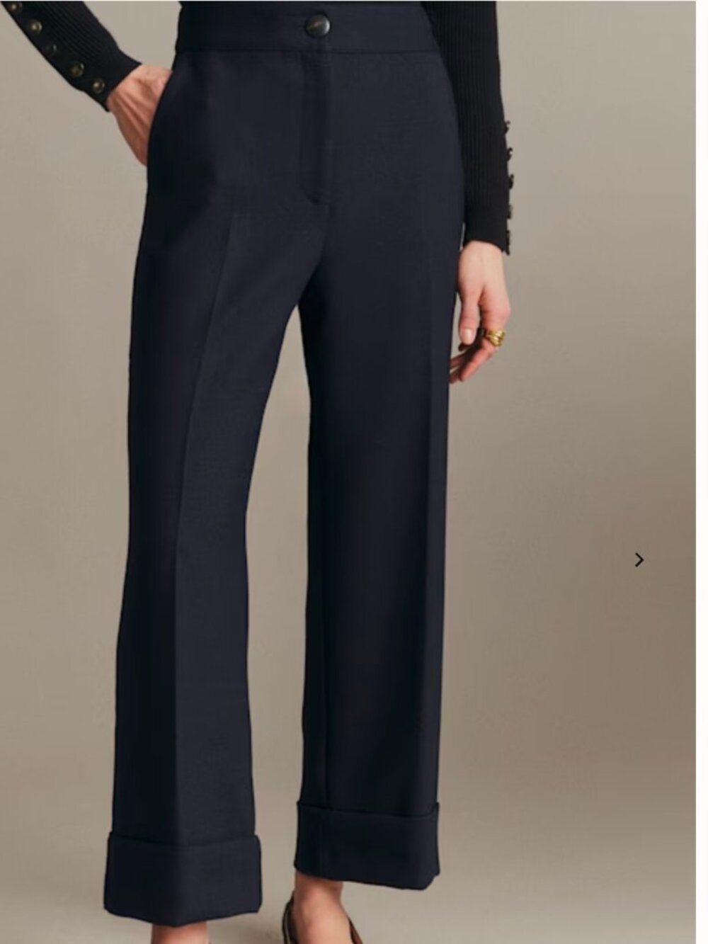 Sezane Ankle Cropped Pants